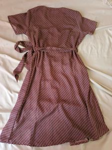 Tie Waist Buttoned Dress