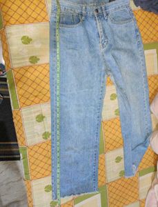 High Waist Straight Leg Jeans