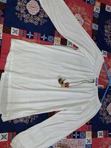 White Long Sleeve Top