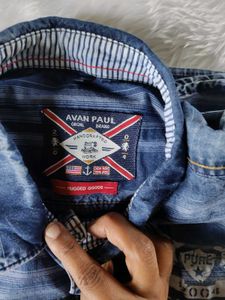 Mens Casual Denim Shirt 42 Inches