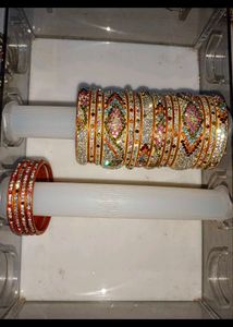 Pure Hyderabadi Wedding Bangles| Heavy Stone Work