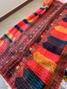 Beautiful Saree With Sikvans Work Witout Blouse