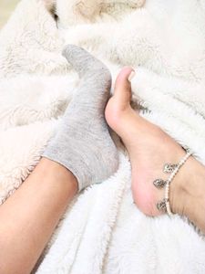 Grey Ankle Socks