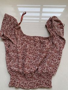 Floral Print Crop Top