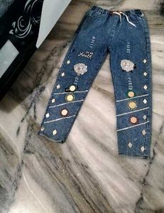 Stylish girl Jeans with Embellishments
