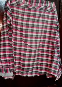 Pink &amp; Grey Checkered Shirt