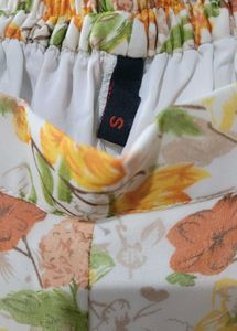 Women Orange Floral Printed Kurta With Sharara