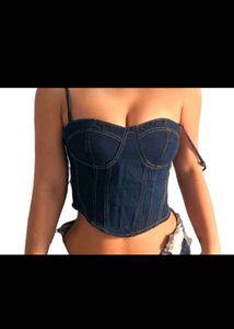 Denim Crop Top