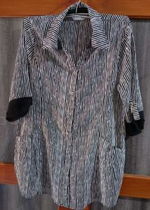 Striped Button-Down Top