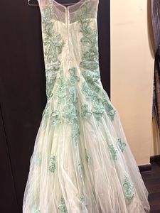Party wear Sea Green Single piece