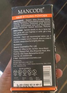 Mancode Hair Styling powder