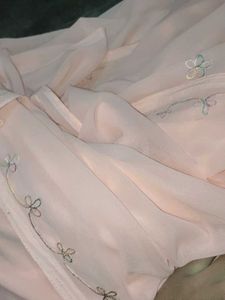 Soft Peach Colour Saree