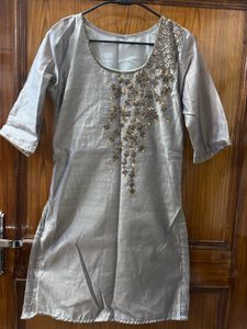 Grey embroidery co ord set