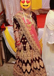 Designer Lahenga Choli With Net Dupatta