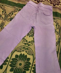 Lavender Wide Leg Jeans
