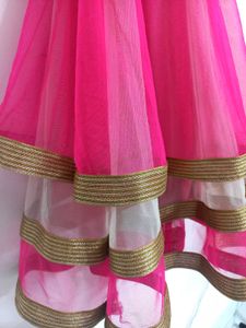 Pink &amp; Gold Embellished Party Dress