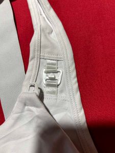 White Nursing Sports Bra