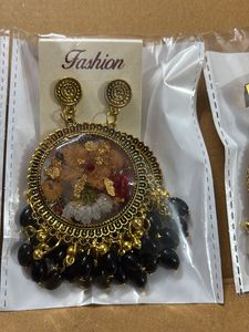 Ethnic Drop Earrings - only 1 pair