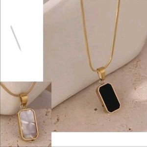 Rectangle Pendant Necklace
