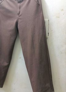 High Waist Stylish Brown Trousers