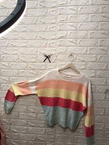 Striped Knit Pullover Sweater❤️