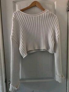 Zara Cropped Knit Sweater