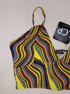 Psychedelic Print Bralette Top