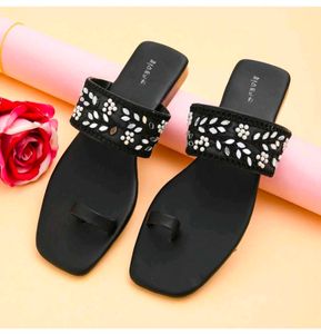 Elegant Beaded Flats