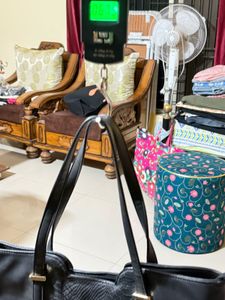 Lavie Black Snakeskin Tote Bag