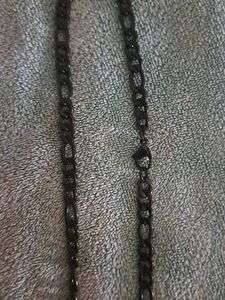 Stainless Black Chain With Ring