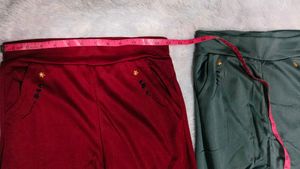 🆕✅Combo Of 2 Brand NEW Lycra Trouser Cum Jeggings