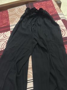 Black Pleated Palazzo