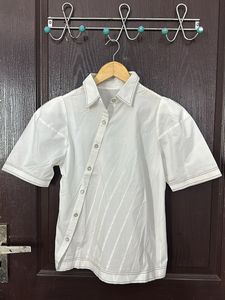Diagonal Placket Shirt