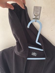 Black Zip-Up Hoodie