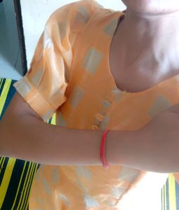 Vintage Peach Diamond Print Dress