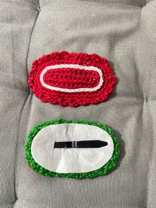 Crochet Hair Clips - Set of 2