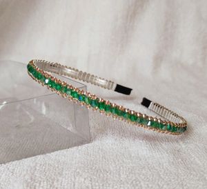 Crystal Hairbands With Golden Borders