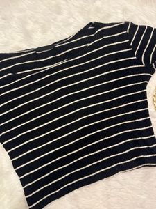 Striped Ribbed Tee