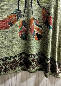 Beautiful Green Desgin Top