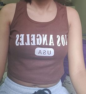 Brown Tank Top