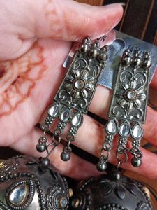 Oxidised Jhumka