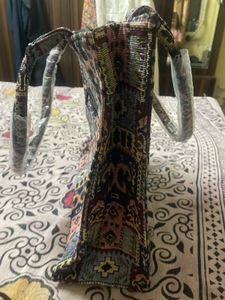 Abstract Print Large Tote Handbag