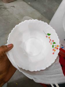 Floral White Bowl Set