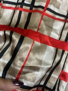 Stylish Plaid Button-Front Top