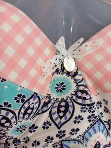 Floral and Gingham Halter Bra