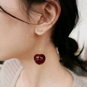 Burgandy Red Cherry Earrings