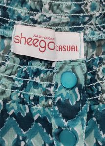 Blue Tunic/Dress With Front Detailing
