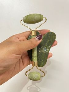 Facial Massager Jade Roller &amp; Gua Sha