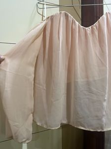 Peach Chiffon Top