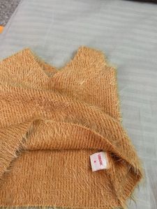 Fuzzy Orange Tank Top